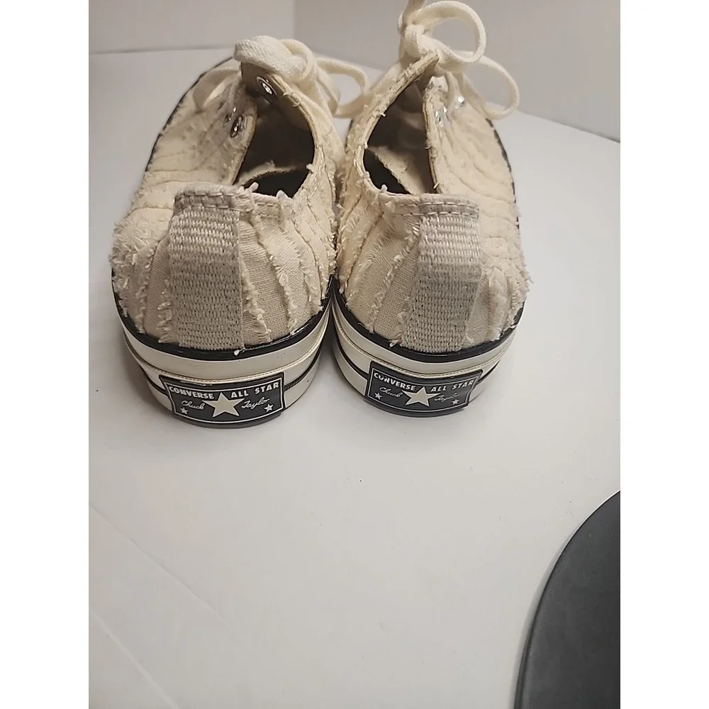Converse Chuck 70 OX Beige Egret  Shoes Womens‎ 10.5 Textured Low Top Sneaker - Picture 12 of 16
